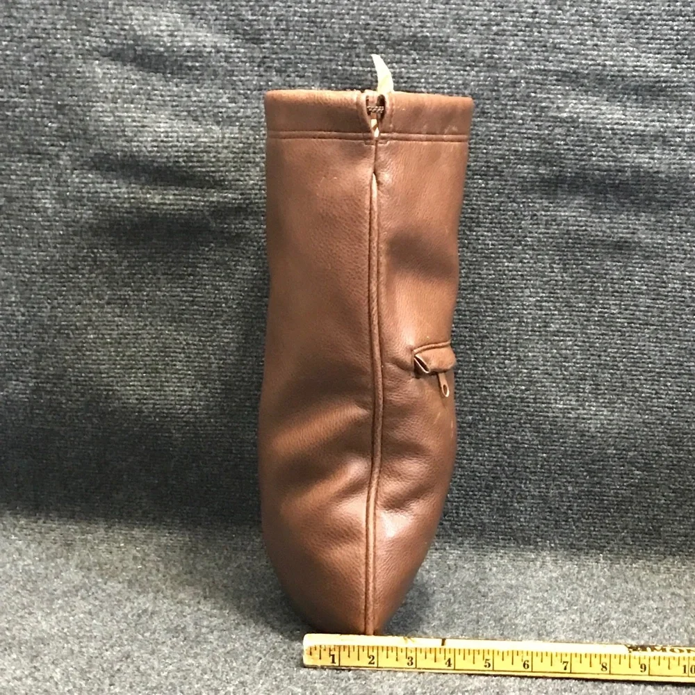 Braun Büffel Design Germany Brown Leather Shoe‎ Bag Drawstring Pouch Travel Bag